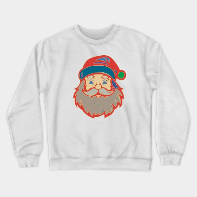 Santa 3 Crewneck Sweatshirt by Abstract Scribbler